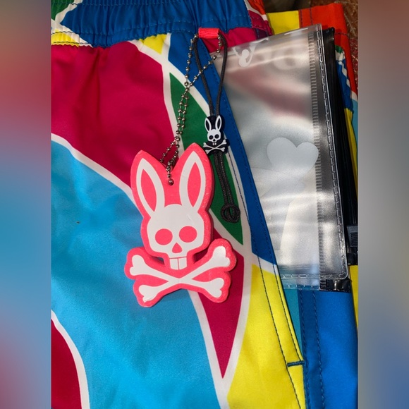 SOLD‼️NWT MENS PSYCHO BUNNY DARWIN SWIM SHORTS (SEAPORT BLUE)- SIZE LARGE - Picture 5 of 15